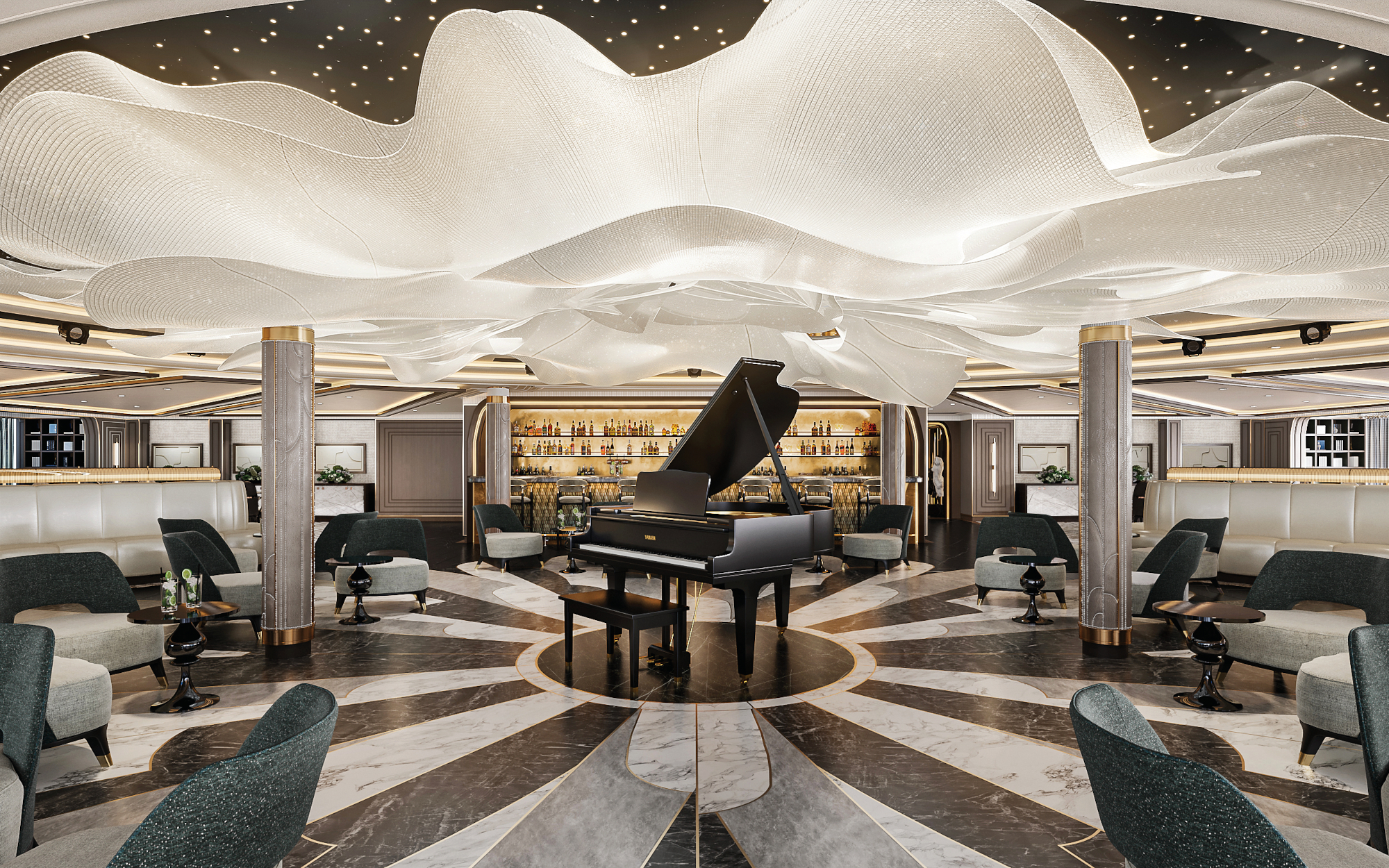 MyCruise Regent-Seven-Seas-Cruises Seven-Seas-Grandeur Offentlige-arealer Barer-lounger-atrium3